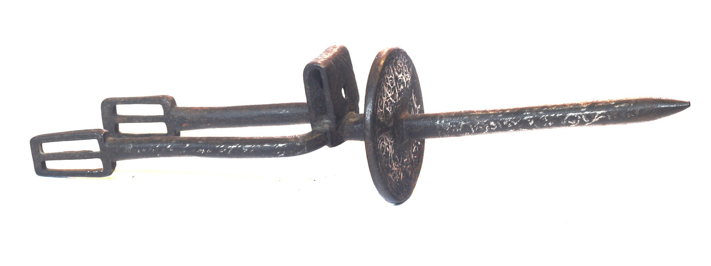 Antique Silver Decorated Arab Prick Spurs