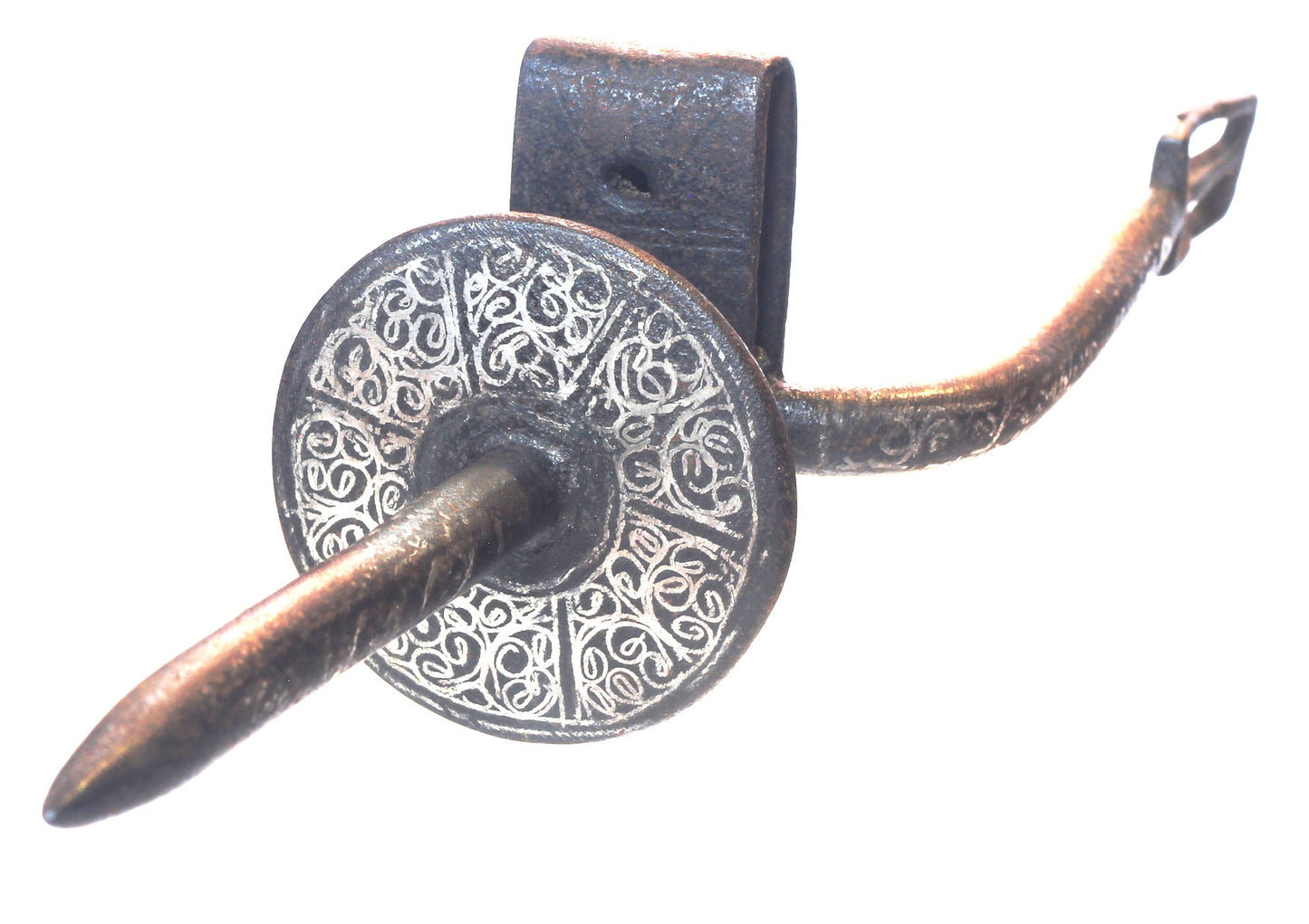 Antique Silver Decorated Arab Prick Spurs