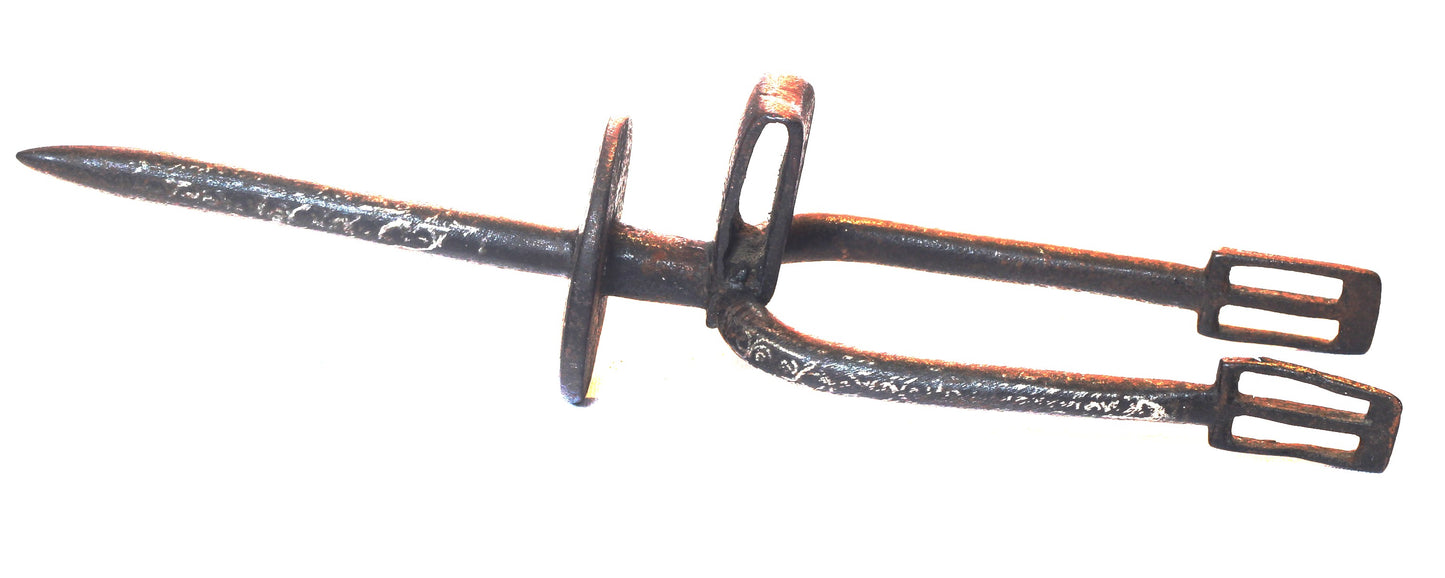 Antique Silver Decorated Arab Prick Spurs