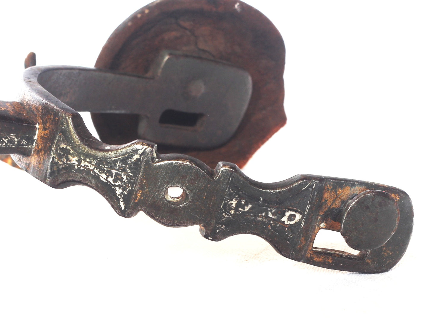 Single Silver Decorated California Spur