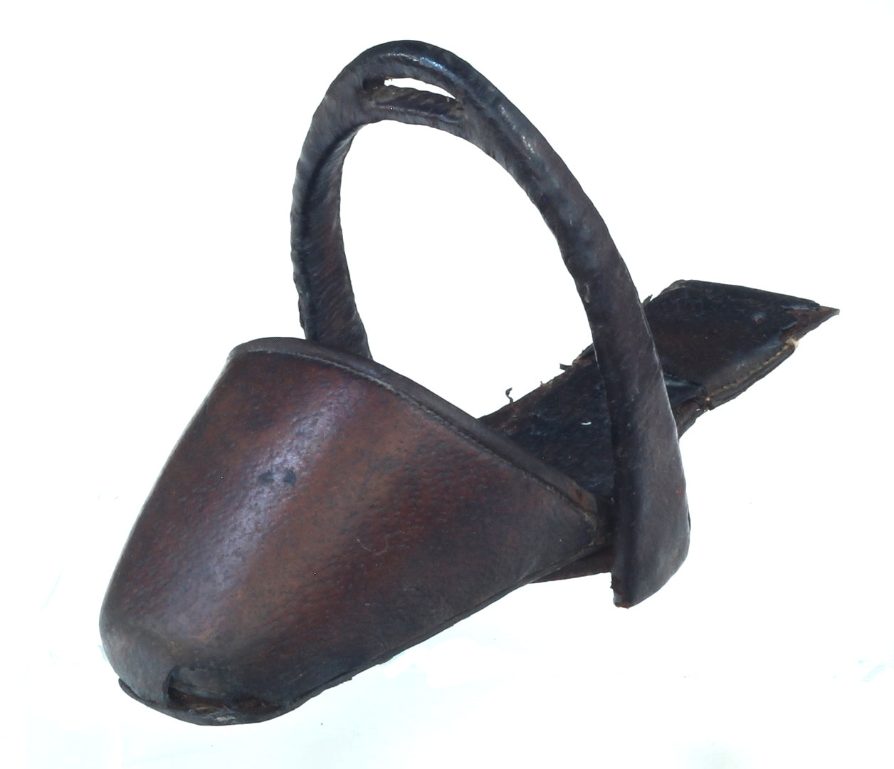 Antique Devon Leather Slipper Stirrup