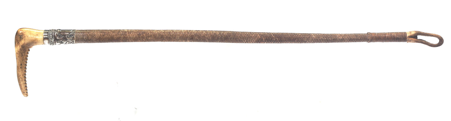 antique hunting whip