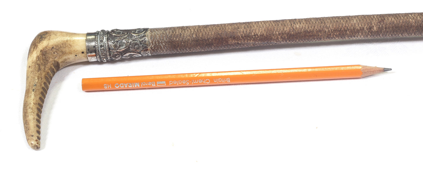 antique hunting whip