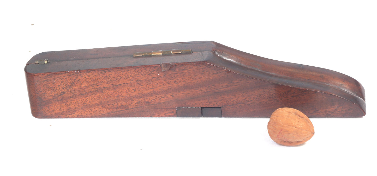 Antique Mahogany Folding Boot Jack with Boot Pulls