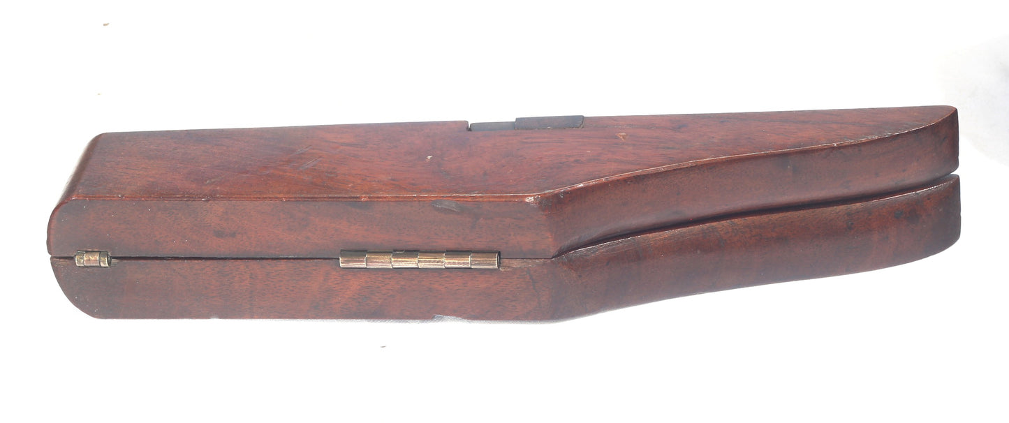 Antique Mahogany Folding Boot Jack with Boot Pulls