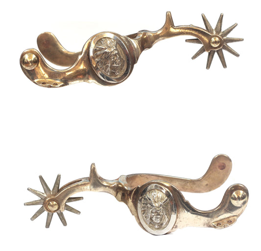 A Pair of Indian Chief Spurs