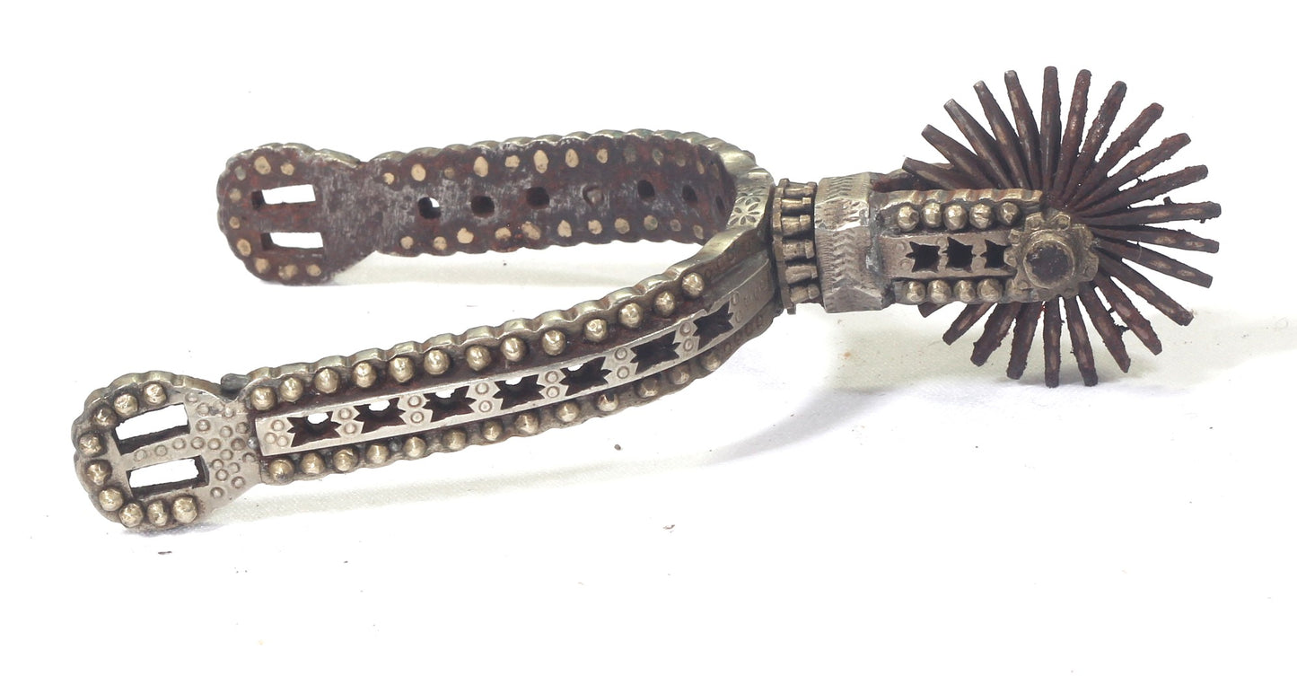 A Pair of Decorated Chilean Huaso Spurs