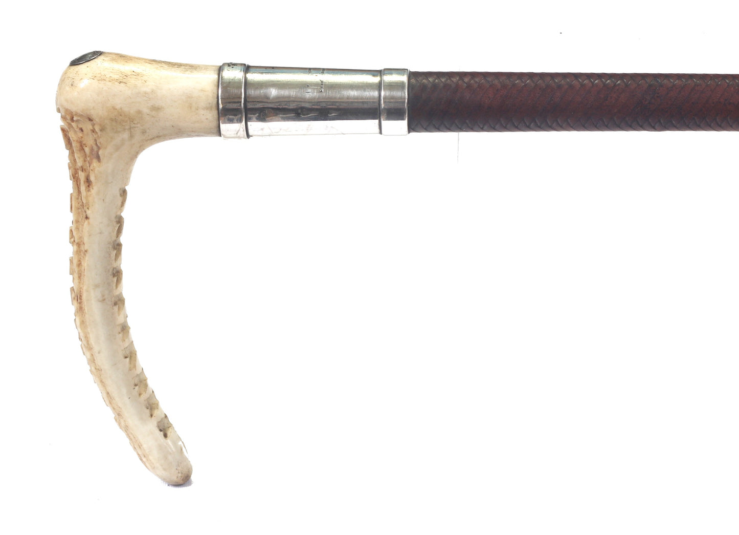 Vintage leather hunting whip