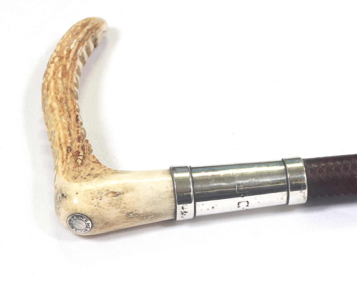 Vintage leather hunting whip