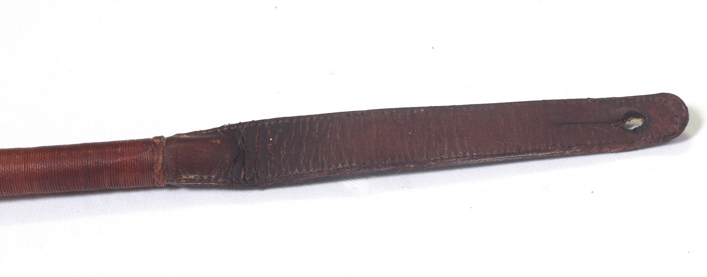 Vintage leather hunting whip