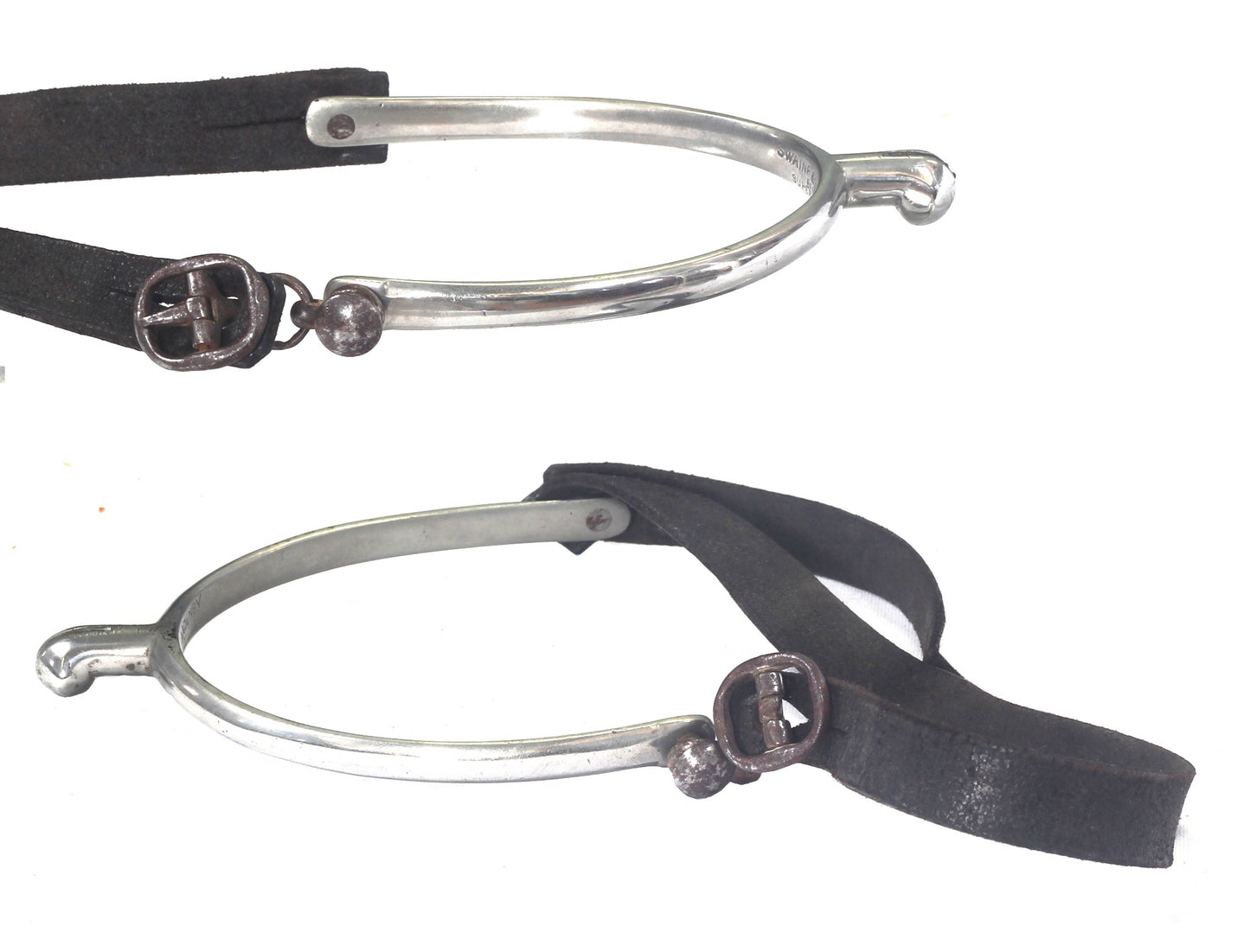 Pair of Swaine & Adeney Nickel Spurs