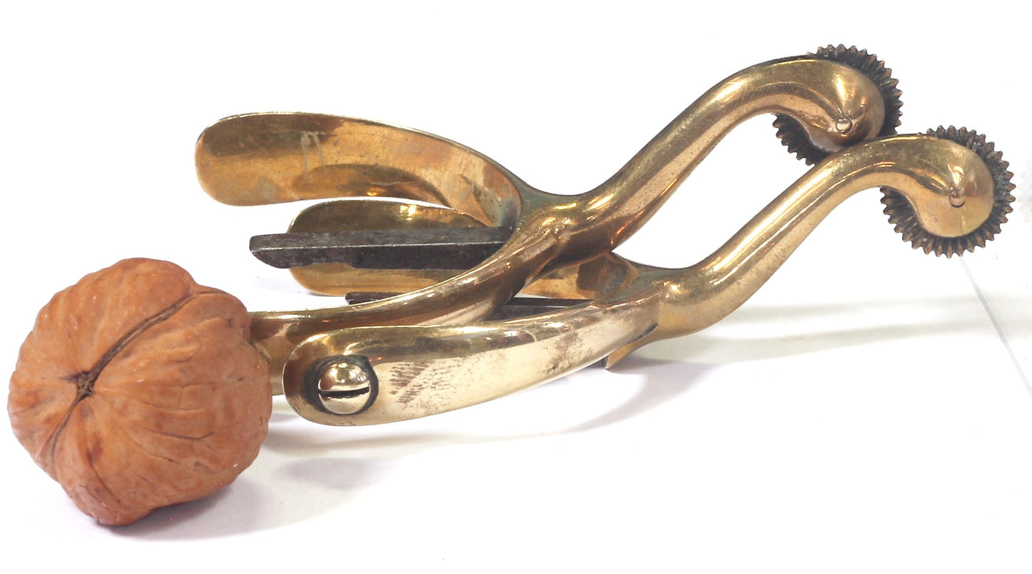 Pair of Brass Swan Necked Box Spurs