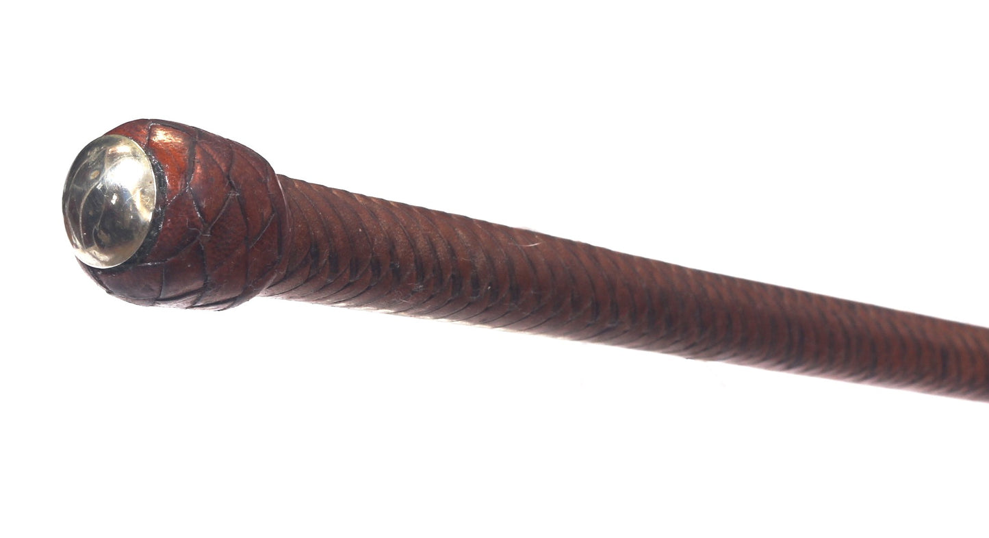 Vintage leather racing whip