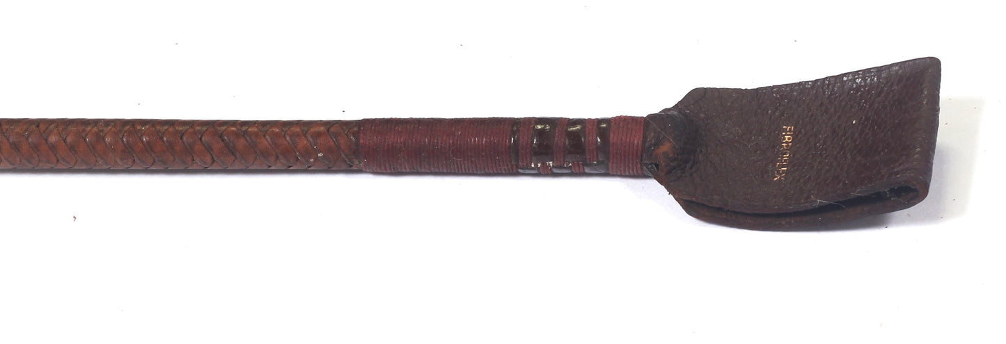 Vintage leather racing whip