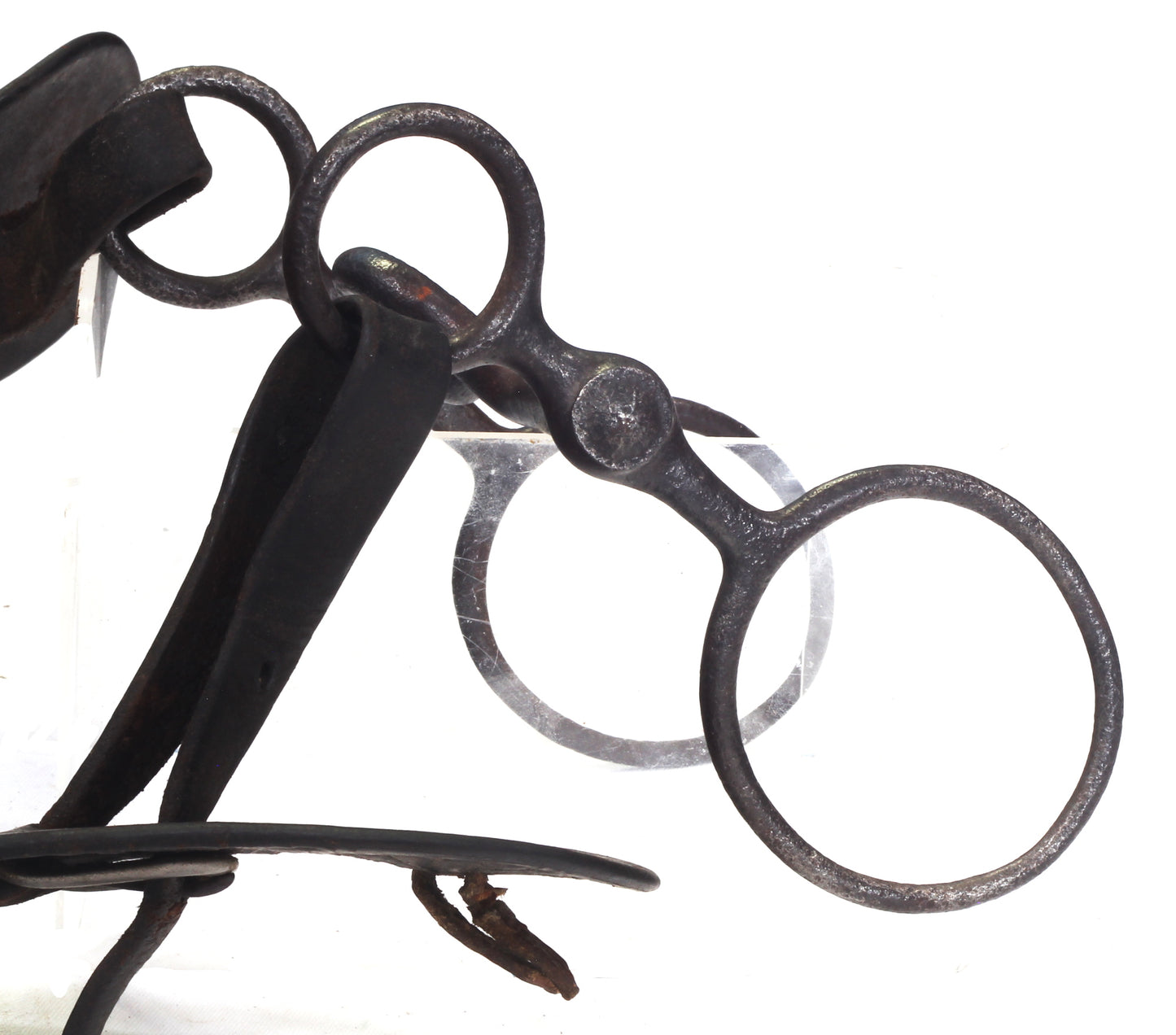 Antique Western Bridle with Basketweave Leather & Globe Bit