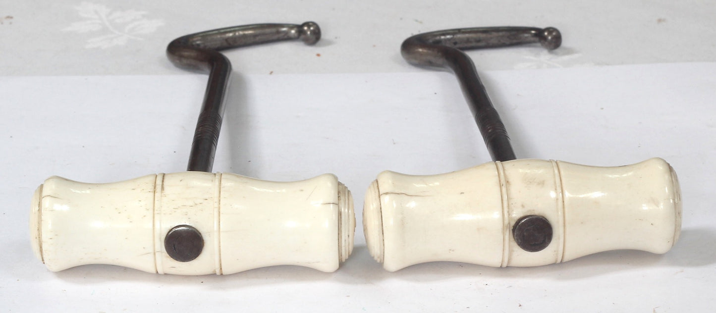 Vintage Bone Handled Boot Pulls