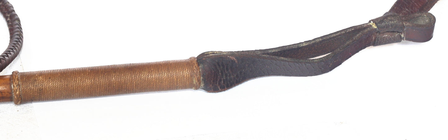 antique hunting whip
