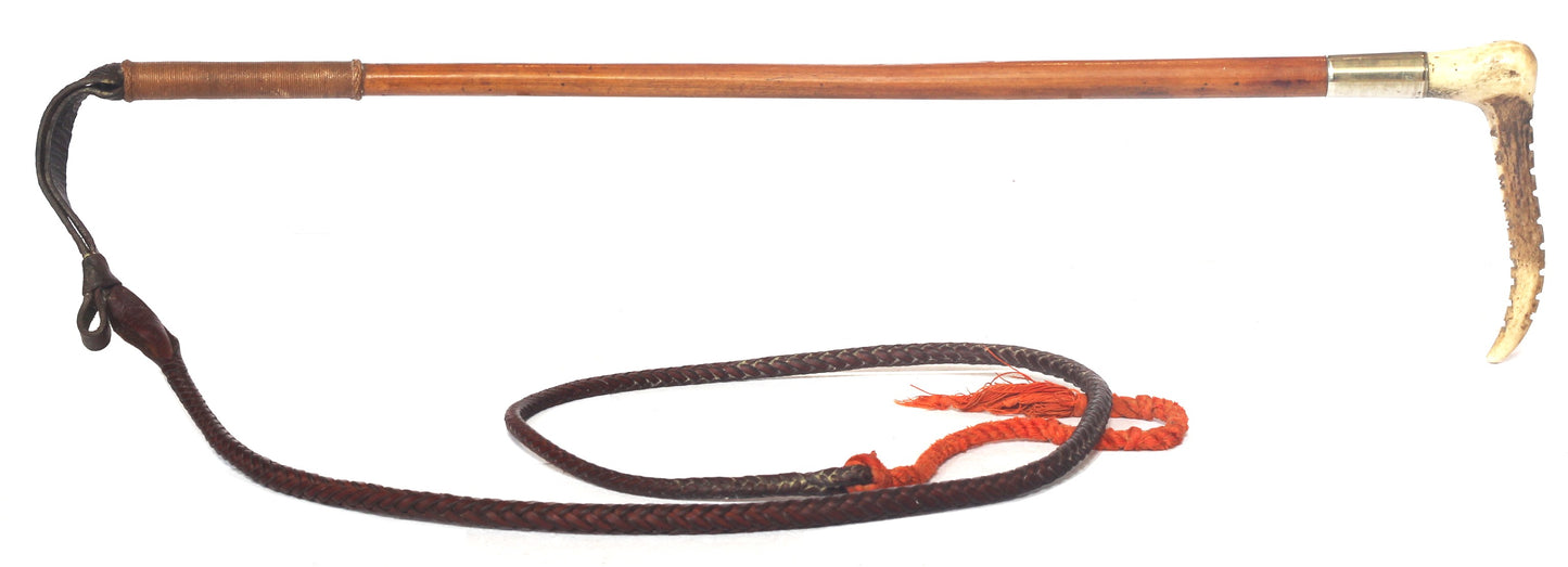antique hunting whip