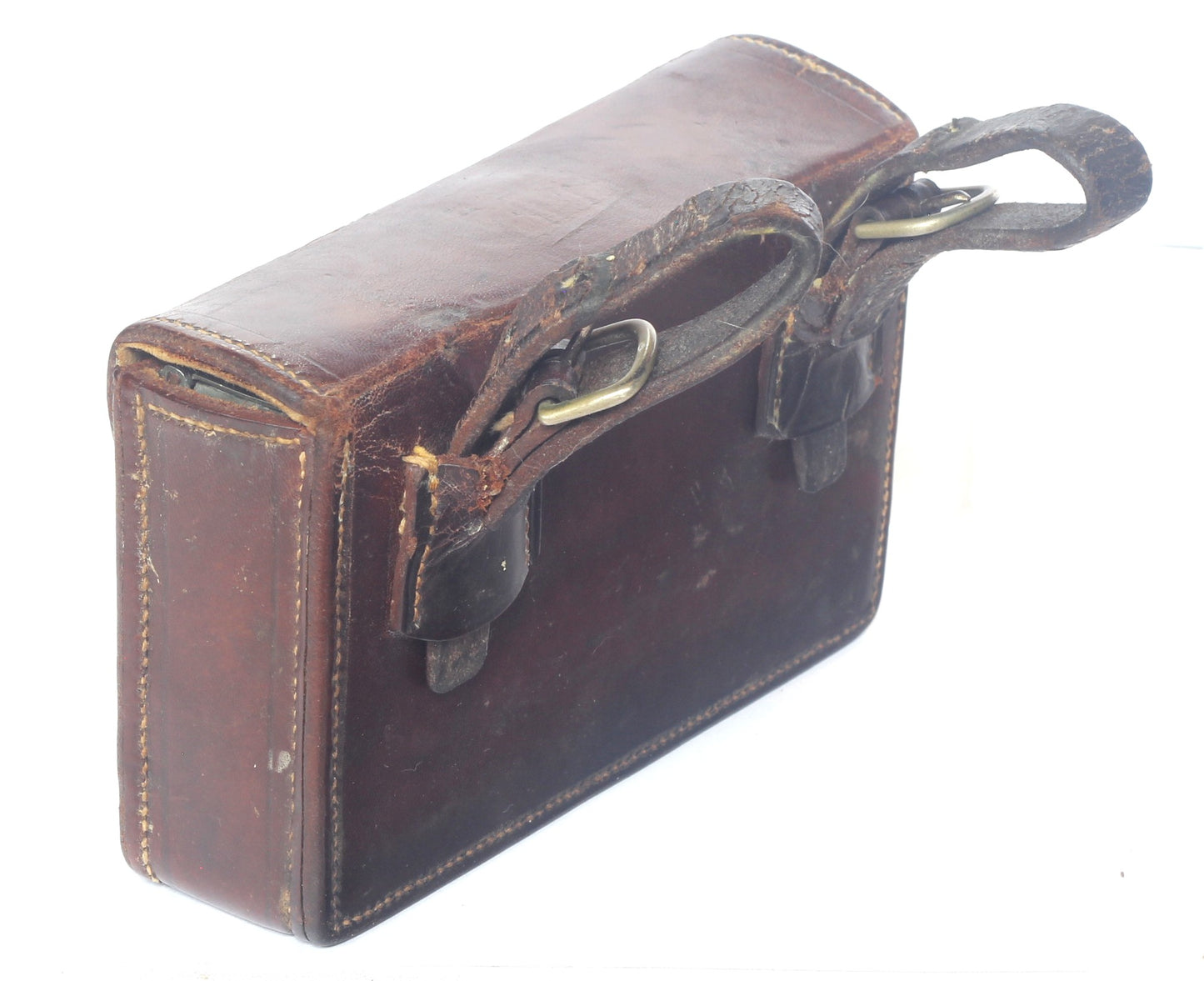 Vintage James Dixon Sandwich Tin in Leather Case