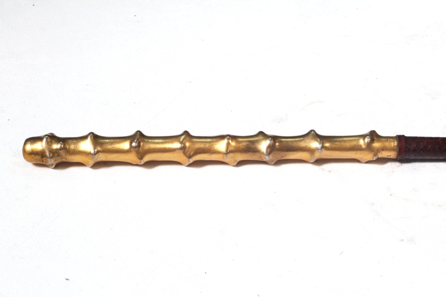 Swaine & Adeney Riding Whip with Silver Gilt "Holly" Handle