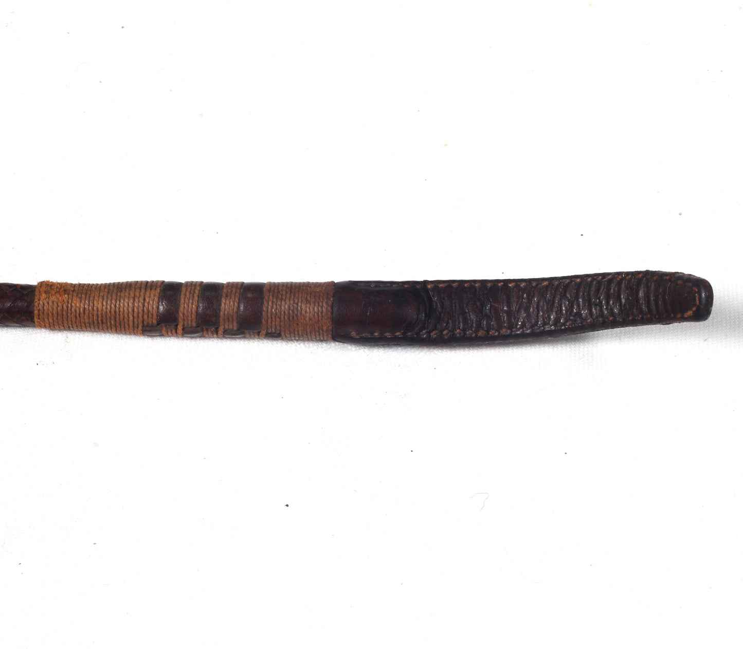 Swaine & Adeney Riding Whip with Silver Gilt "Holly" Handle