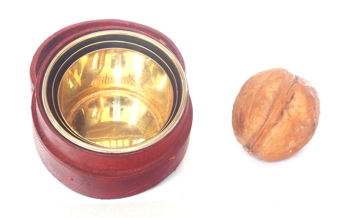 Antique Telescopic or Collapsible Cup in Leather Case