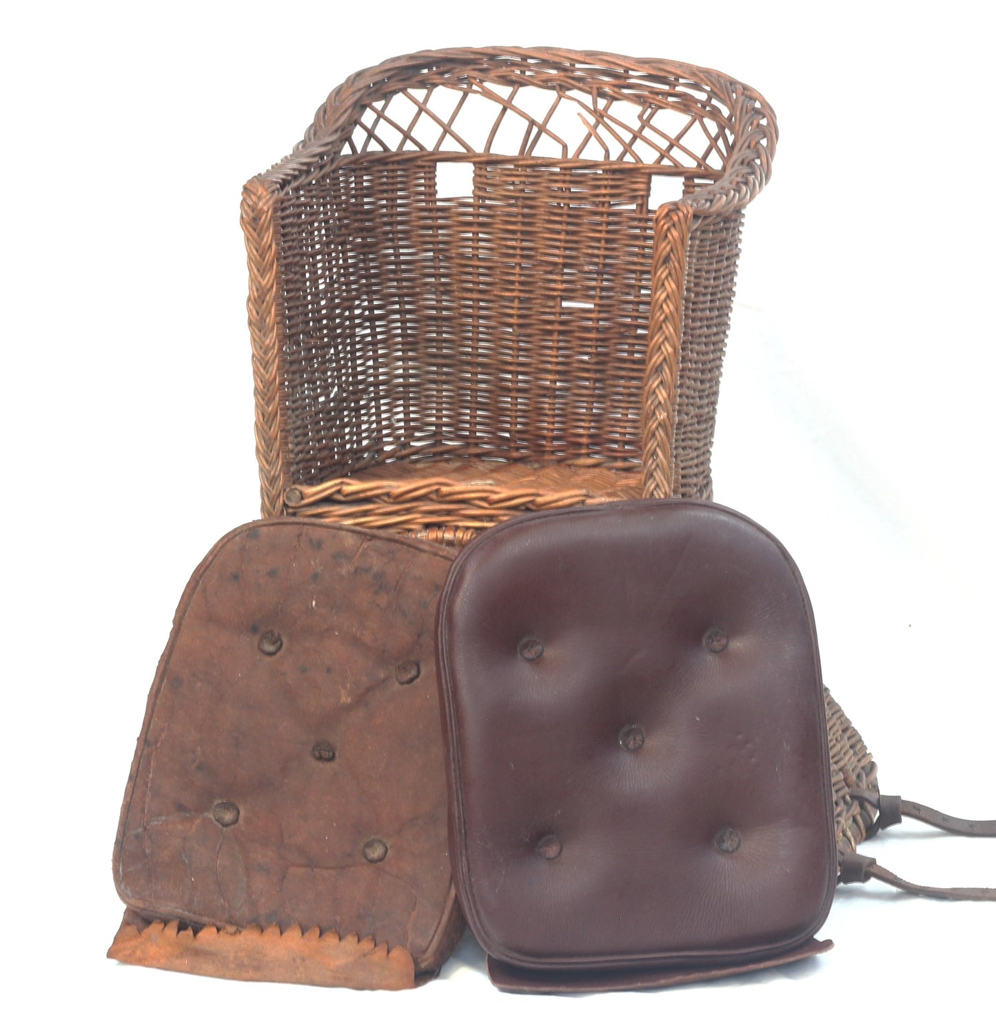Antique Basket Saddle or Wicker Chair Saddle for a Child