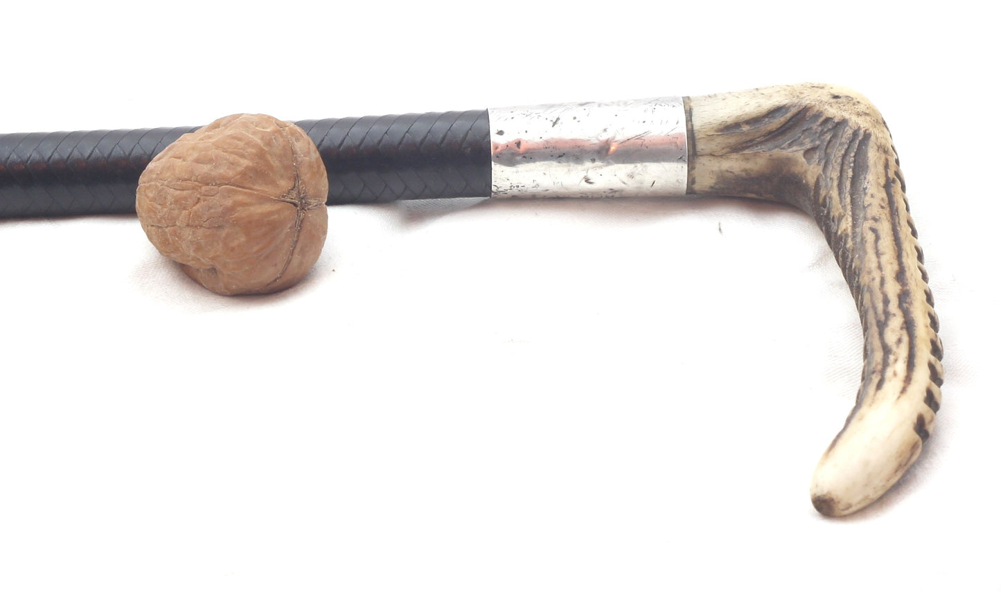 1933 Leather Ladies Hunting Whip with Thong
