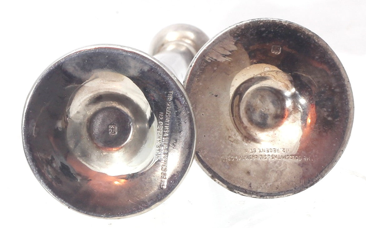 1932 Silver Hunting Horn Salt & Pepperettes