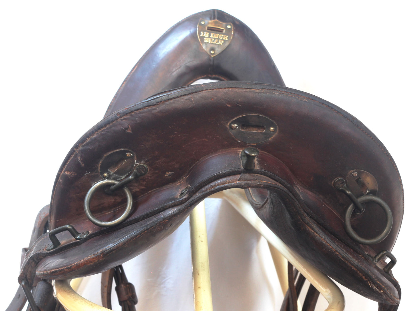 1918 McClellan Cavalry Saddle with Hooded Stirrups by Ladew