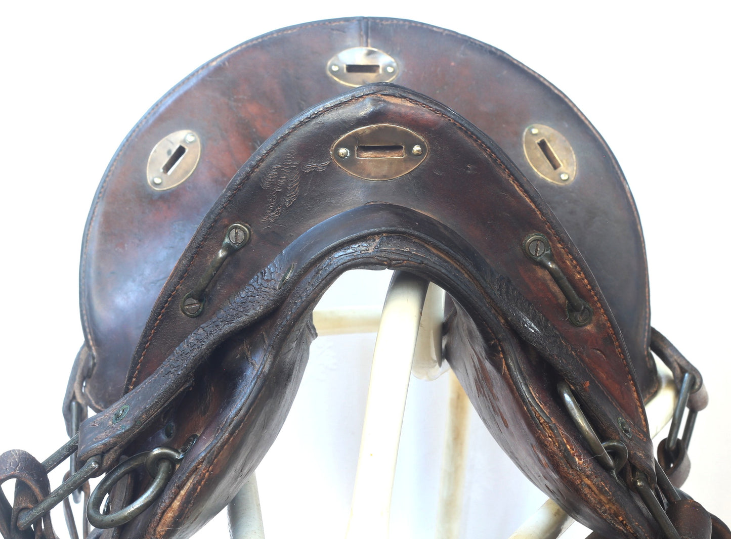 1918 McClellan Cavalry Saddle with Hooded Stirrups by Ladew