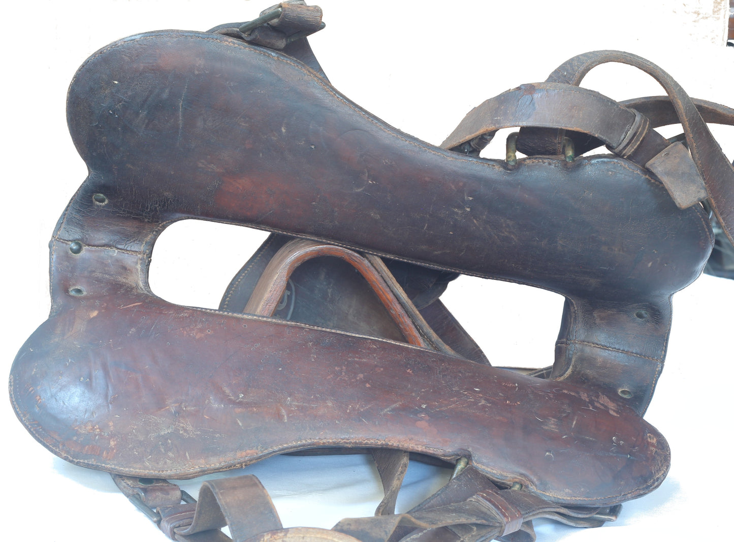 1918 McClellan Cavalry Saddle with Hooded Stirrups by Ladew