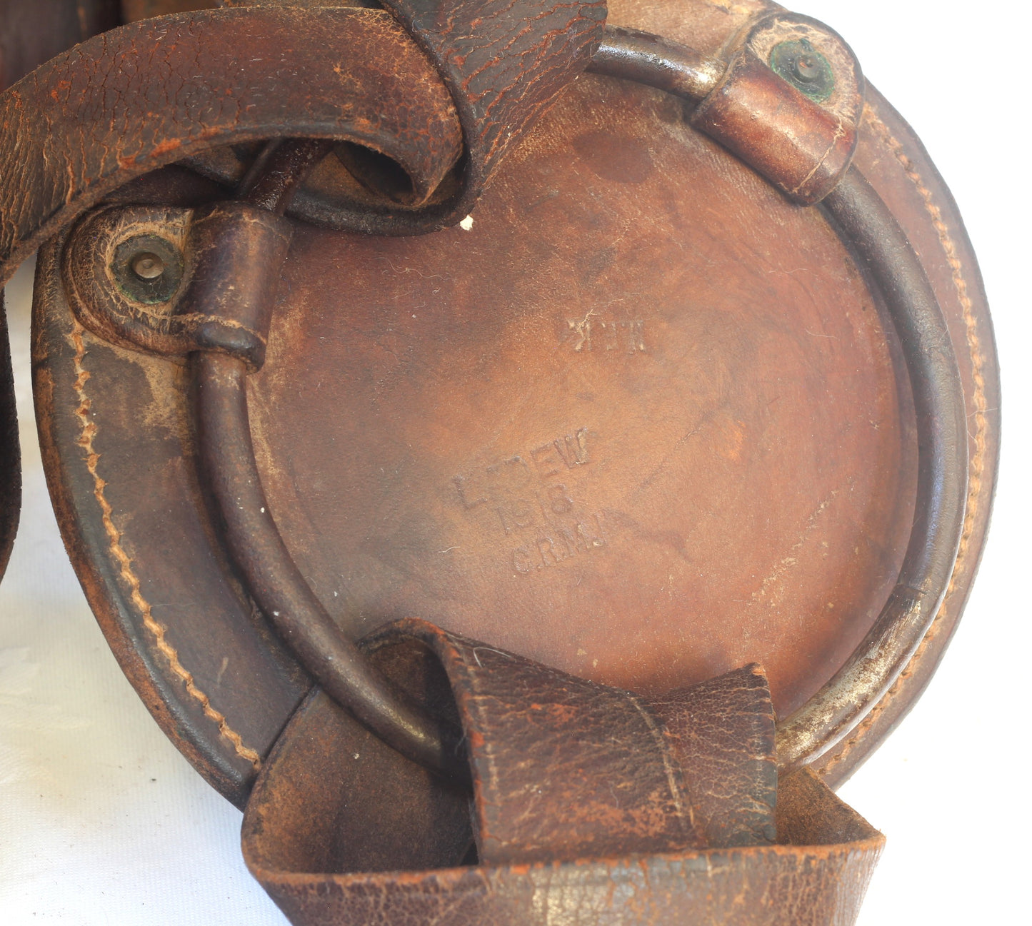 1918 McClellan Cavalry Saddle with Hooded Stirrups by Ladew