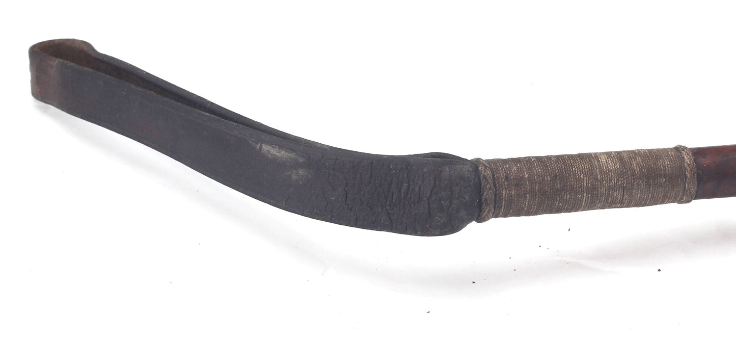 1909 Edwardian Leather Hunting Whip by Schomberg