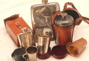 Selection of sporting flasks & cups