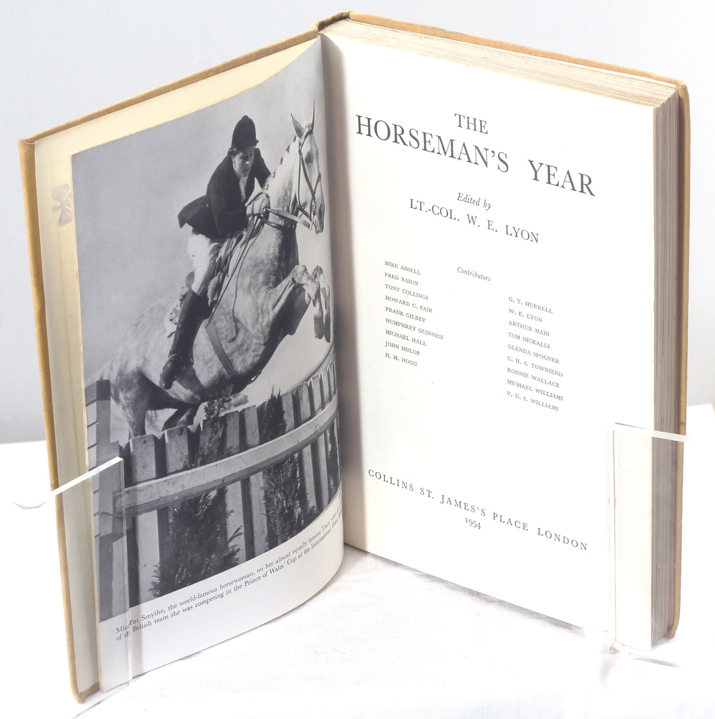 The Horseman's Year 1953-54, Edited by Lt.Col. W.E.Lyon