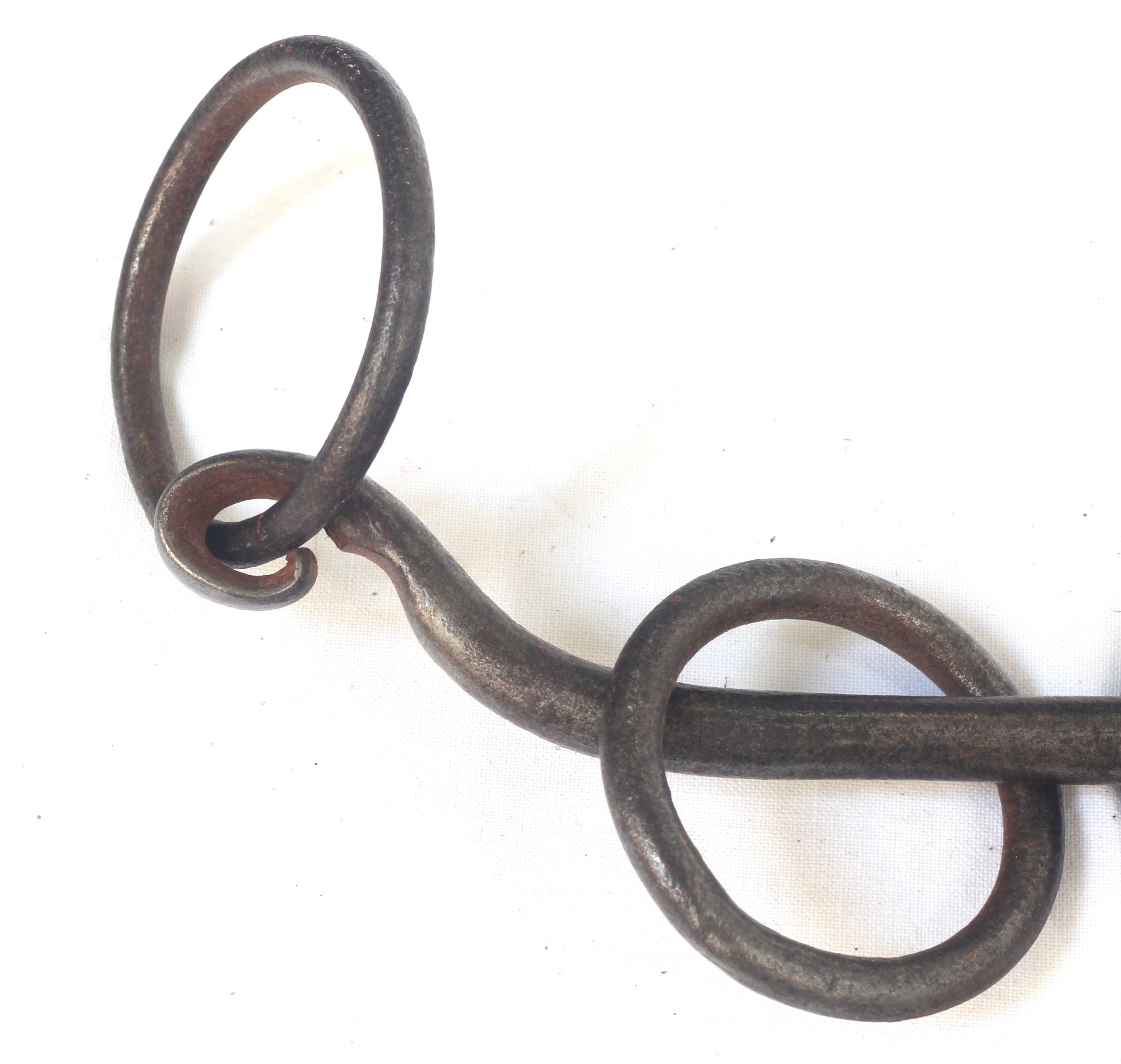 Antique Hand Forged Steel Wilson Snaffle or Overcheck  Bit