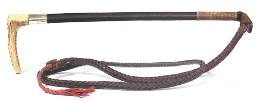 1919 Swaine & Adeney Leather Hunting Whip
