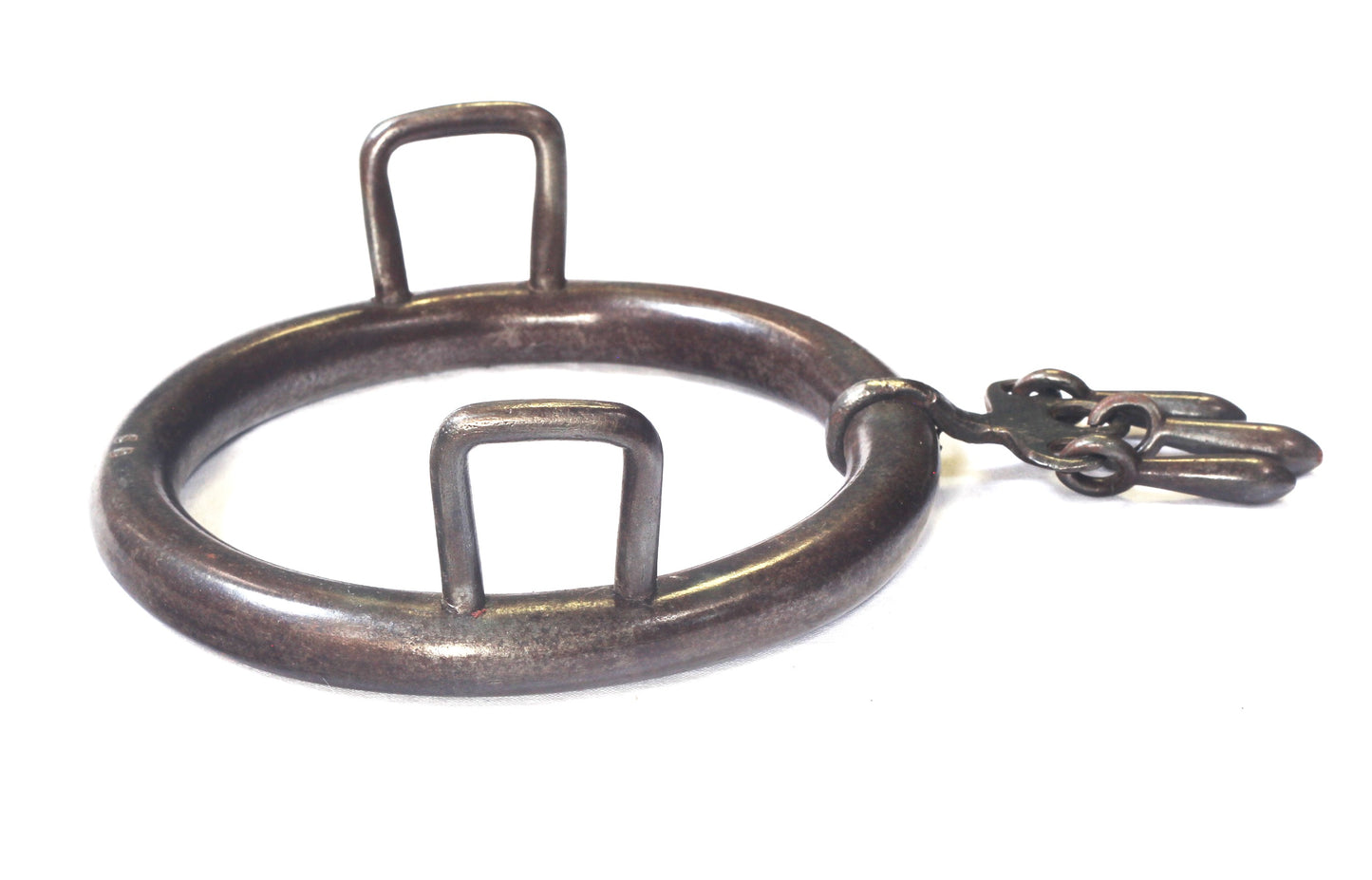 Antique Steel Tattersall Ring Bit with Players