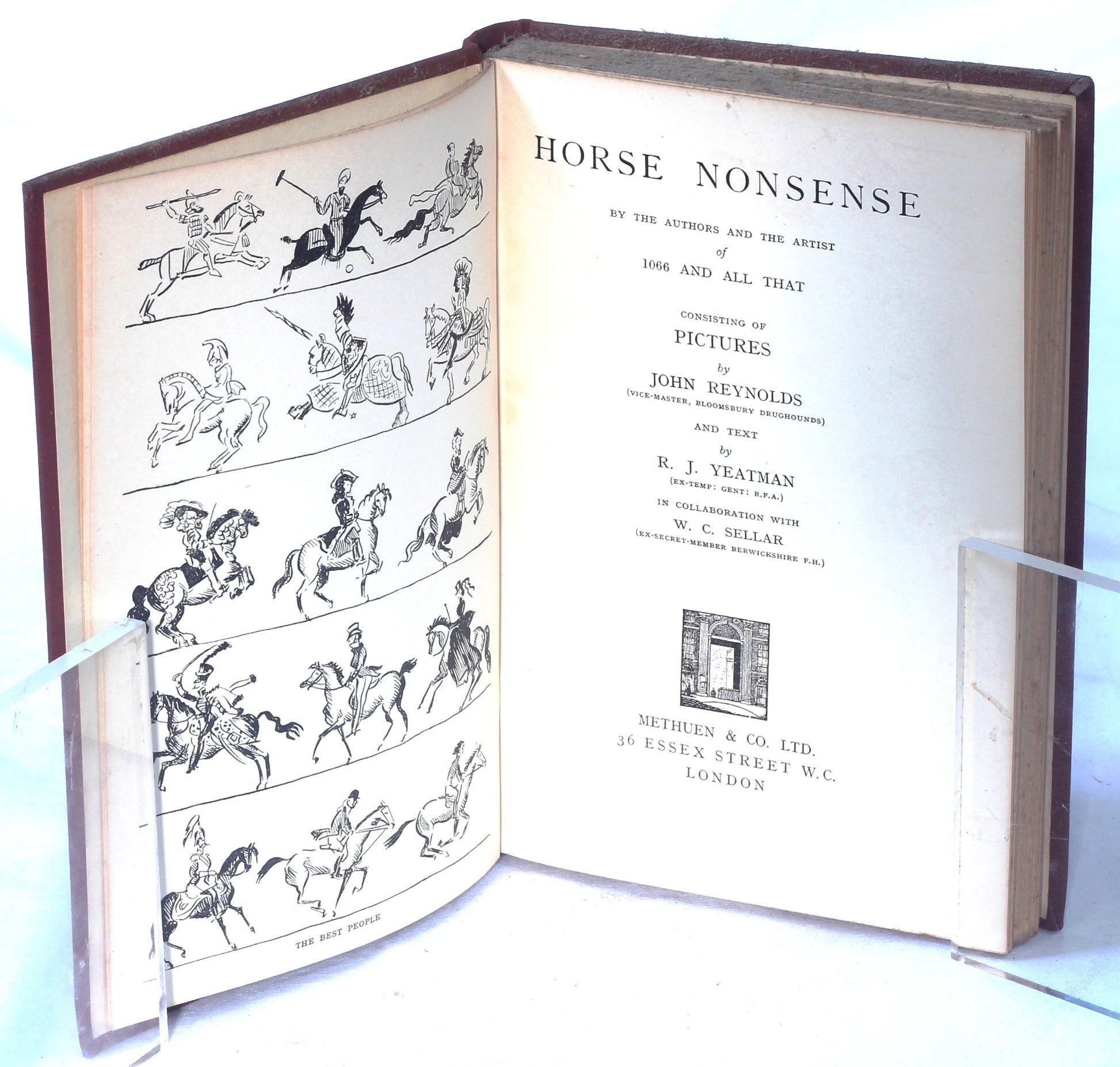 Horse Nonsense by R.J.Yeatman & W.C.Sellar,  Illus. John Reynolds, 1st Ed 1933