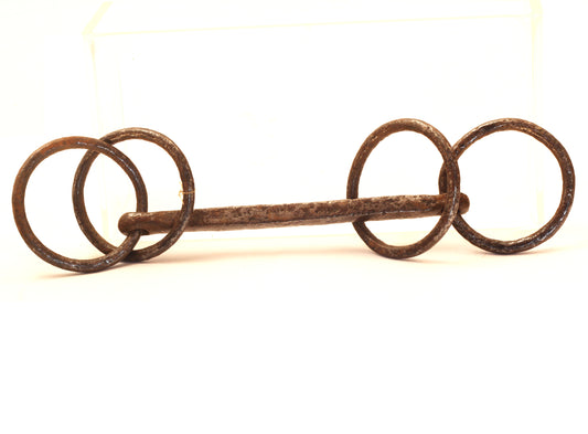 An Antique Hand Forged Steel Wilson Snaffle Bit