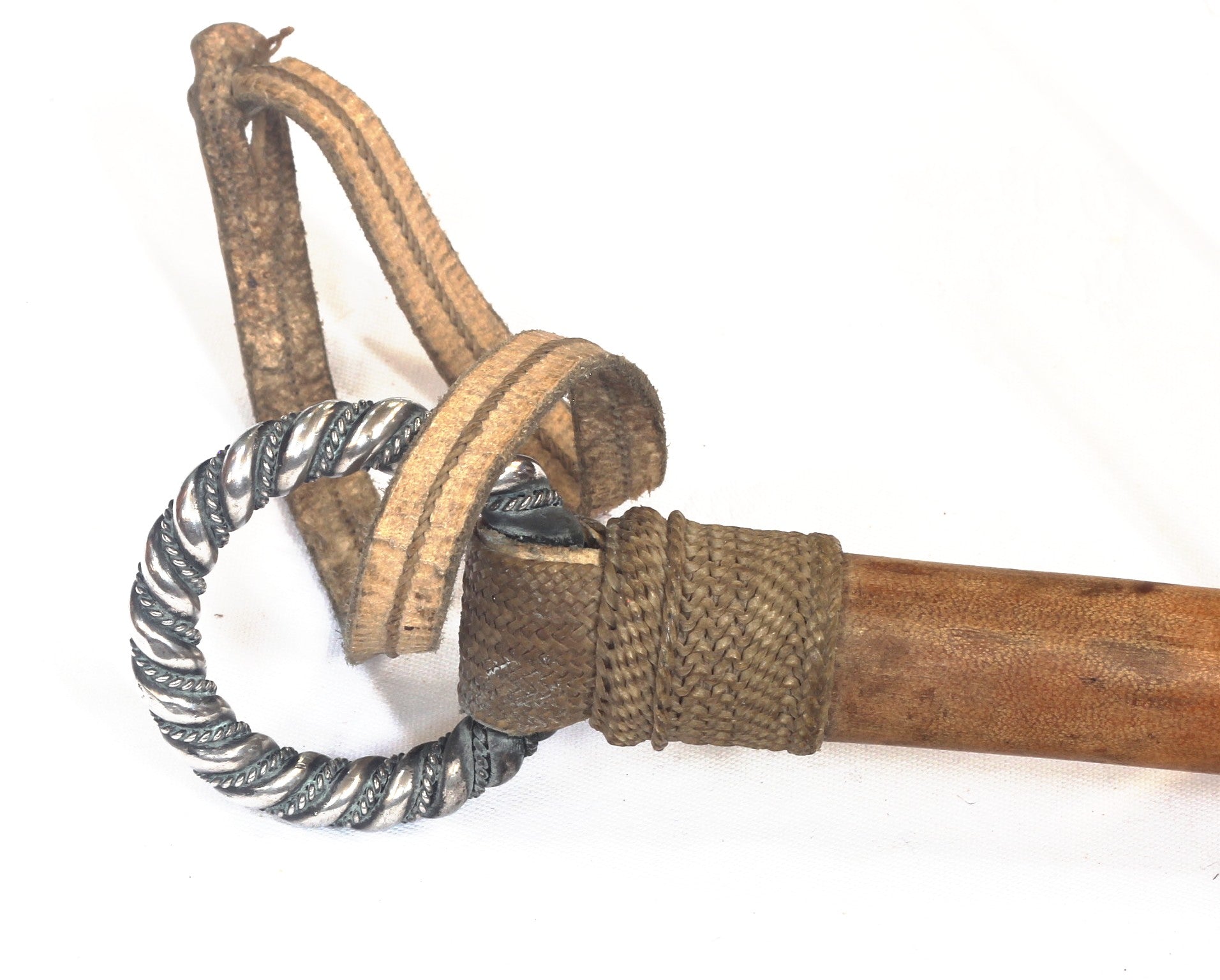 Antique Rebenque or Gaucho Whip by Jose Gallo