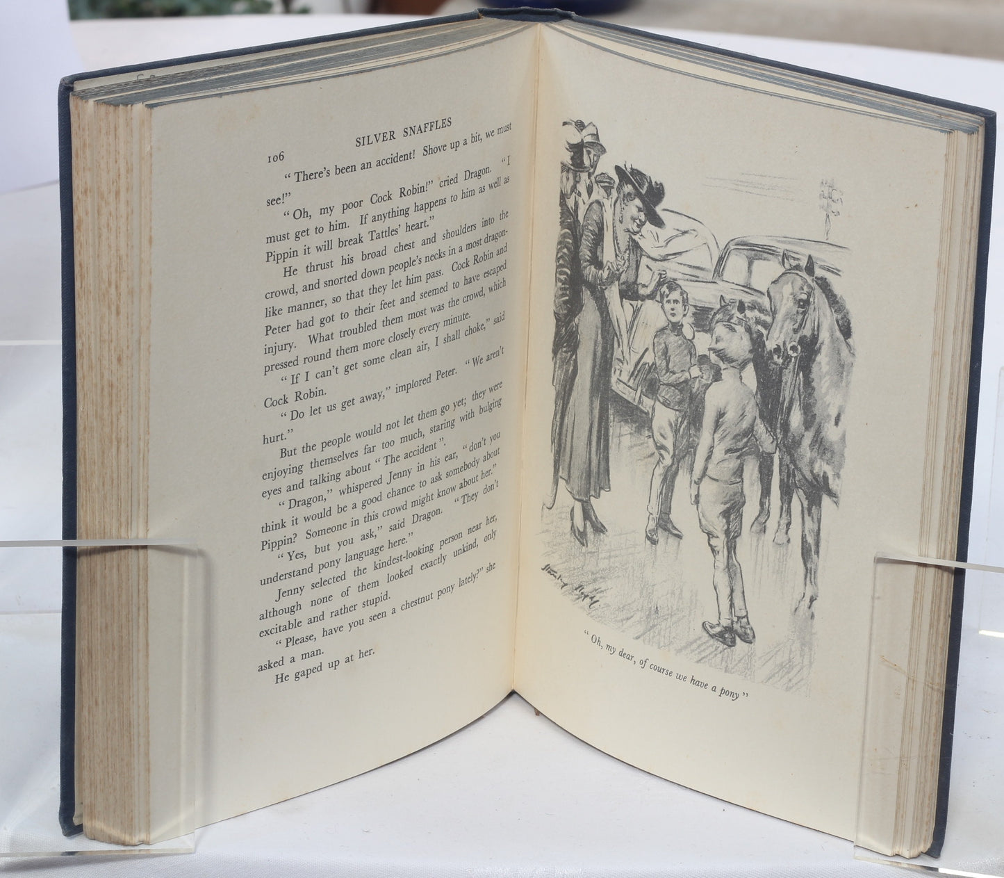 Silver Snaffles by Primrose Cumming, Illus Stanley Lloyd, 1940 Reprint