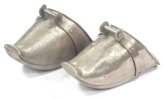 Pair of Small "Conquistador" Stirrups  by Eberle