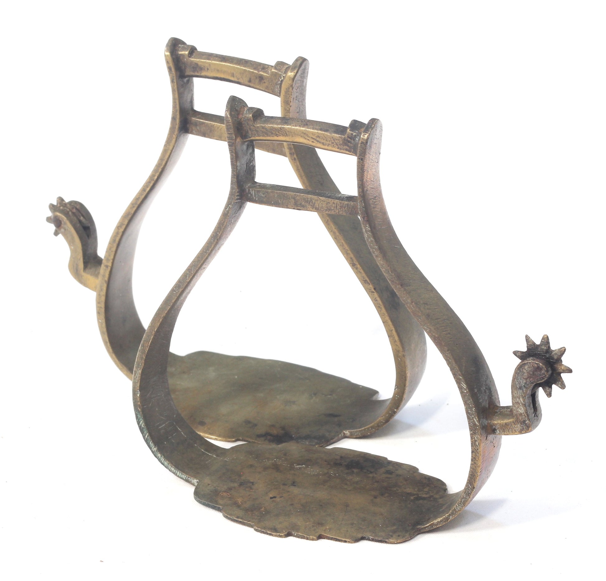 A Pair of Balkan or Greek Stirrups with Spurs