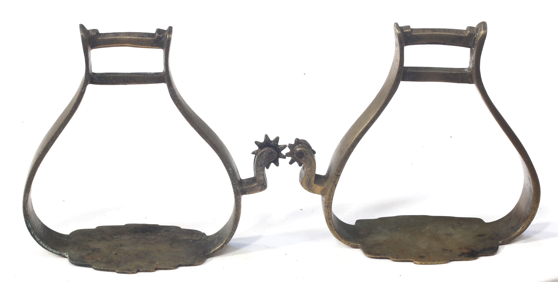 A Pair of Balkan or Greek Stirrups with Spurs