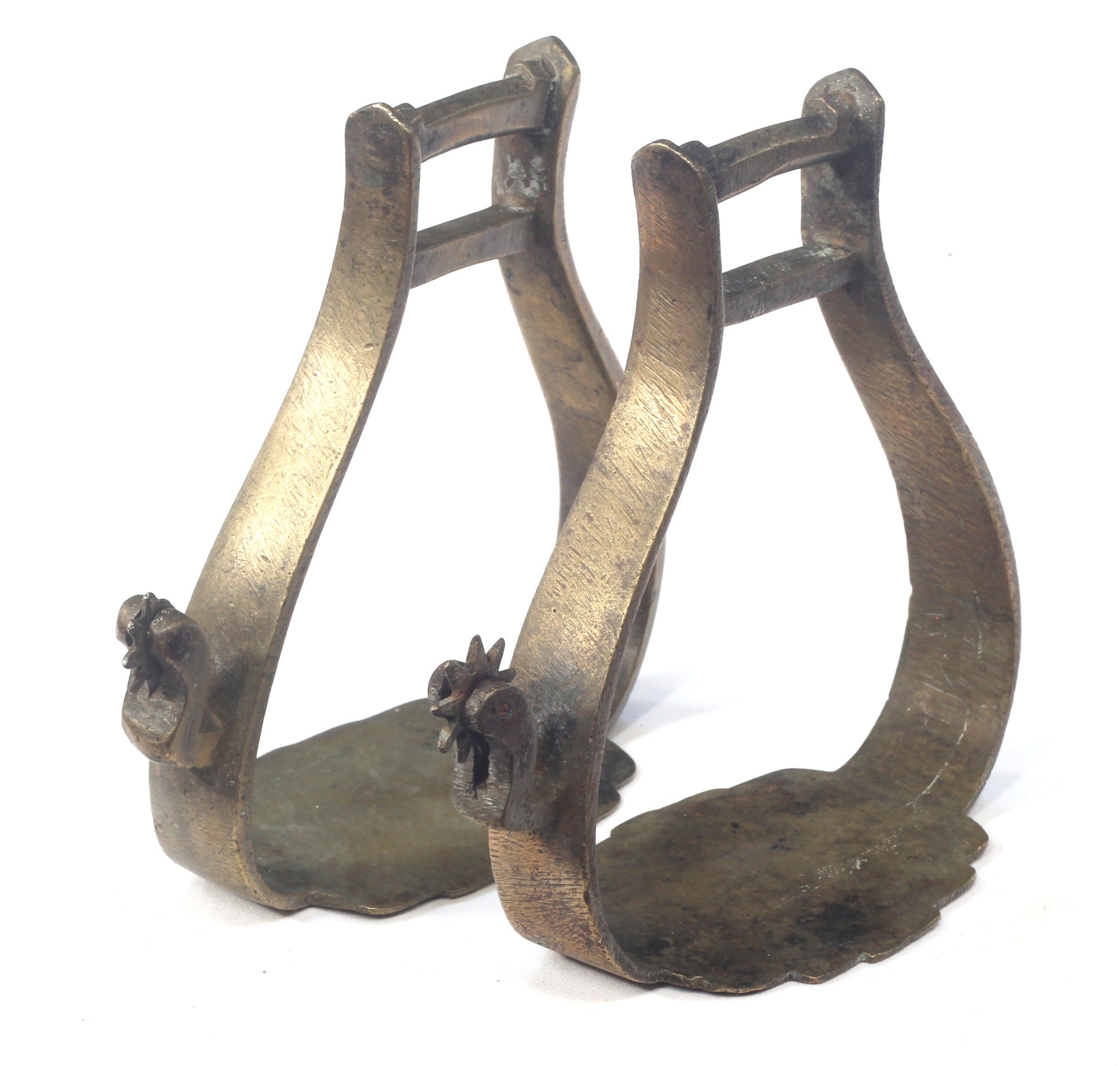 A Pair of Balkan or Greek Stirrups with Spurs