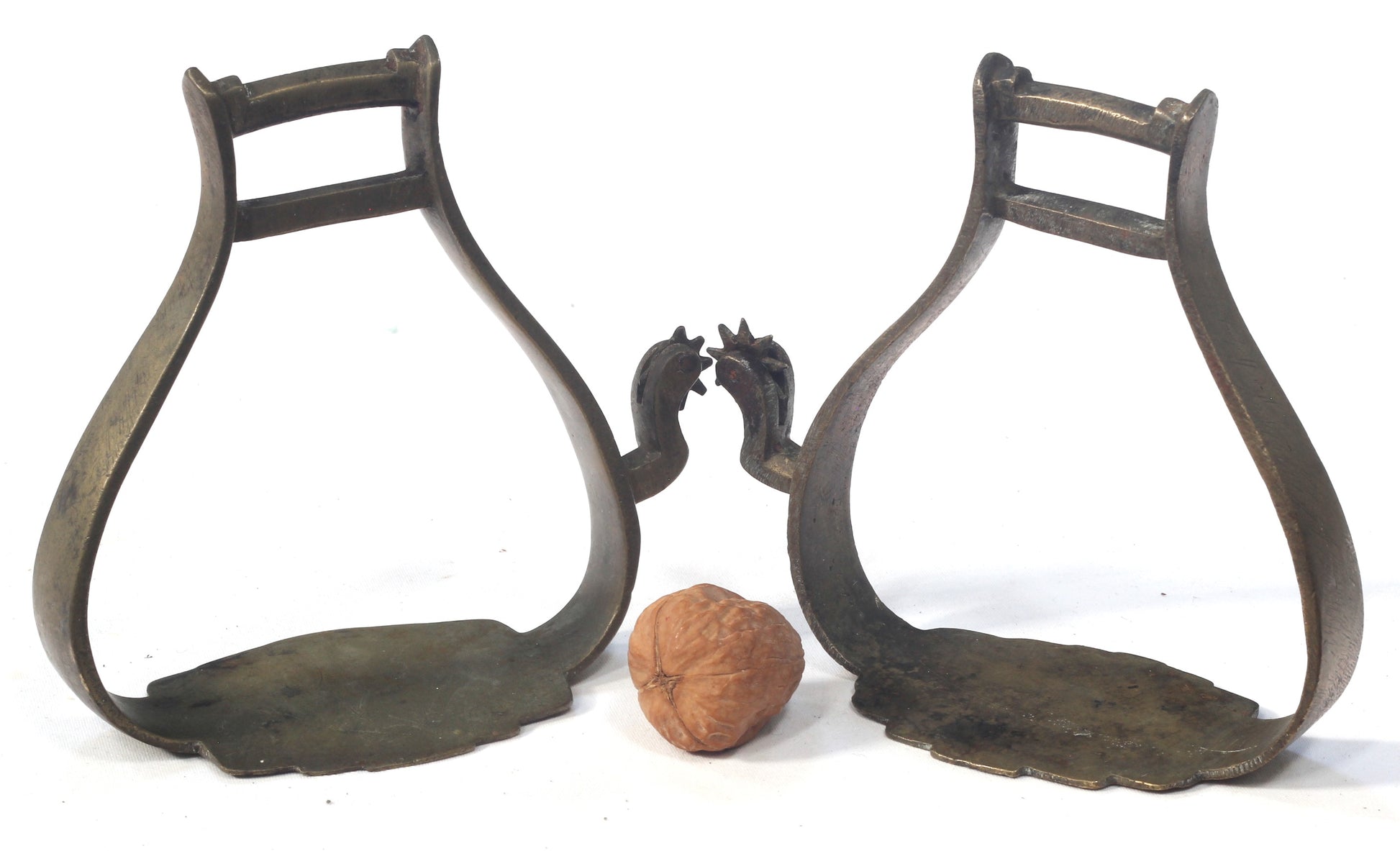 A Pair of Balkan or Greek Stirrups with Spurs