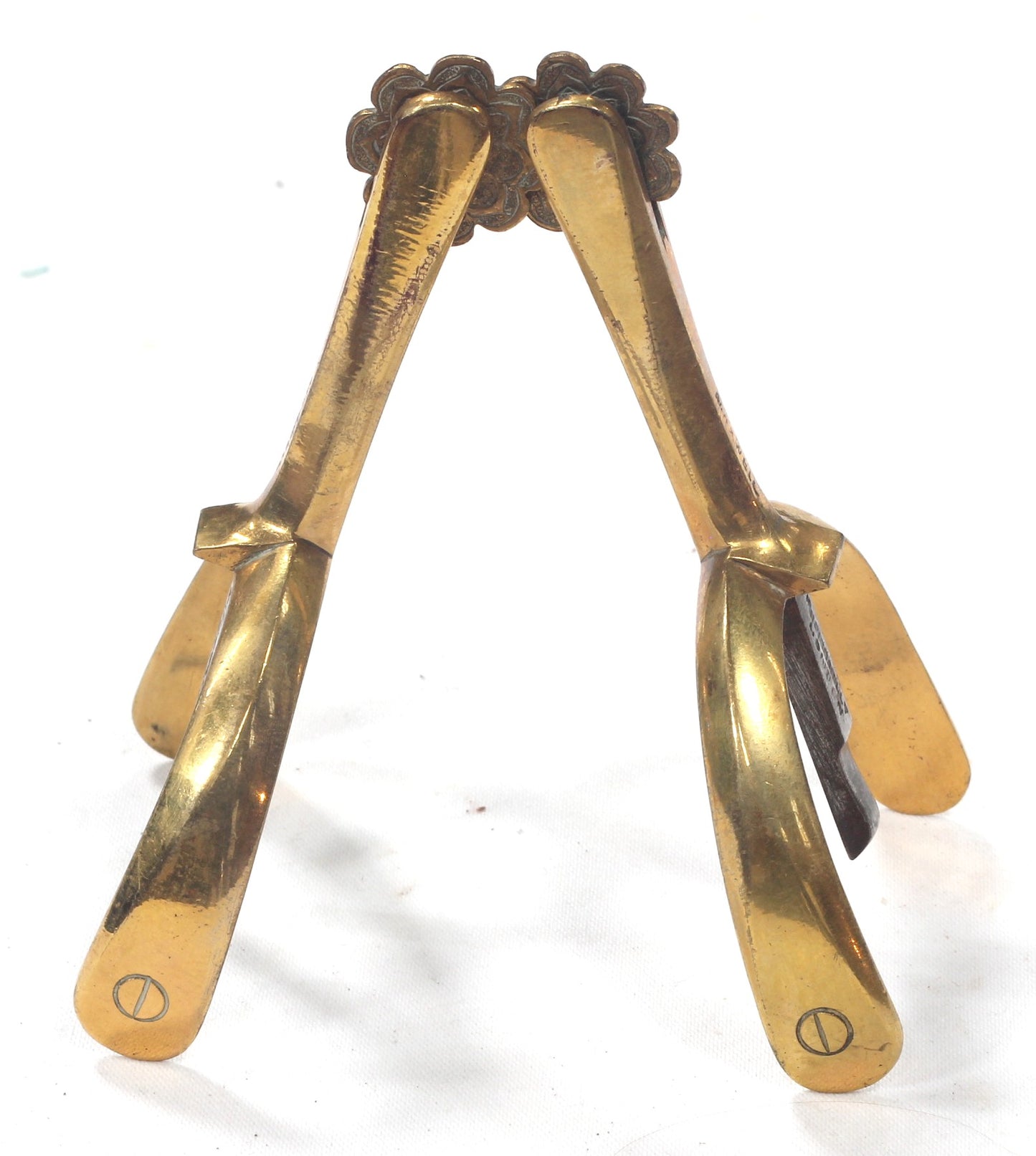 Pair of Gilt Brass Maxwell Box Spurs