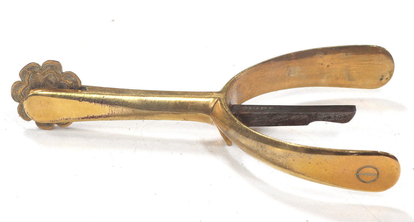 Pair of Gilt Brass Maxwell Box Spurs